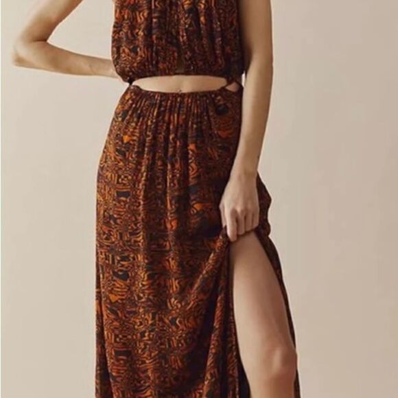 Free People - Holy Smokes Printed Maxi Dress - Picture 8 of 11
